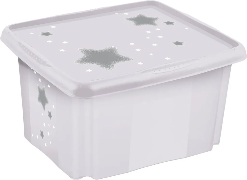 Caisse de rangement pour chambre enfant Karolina Stars 24L - Keeeper