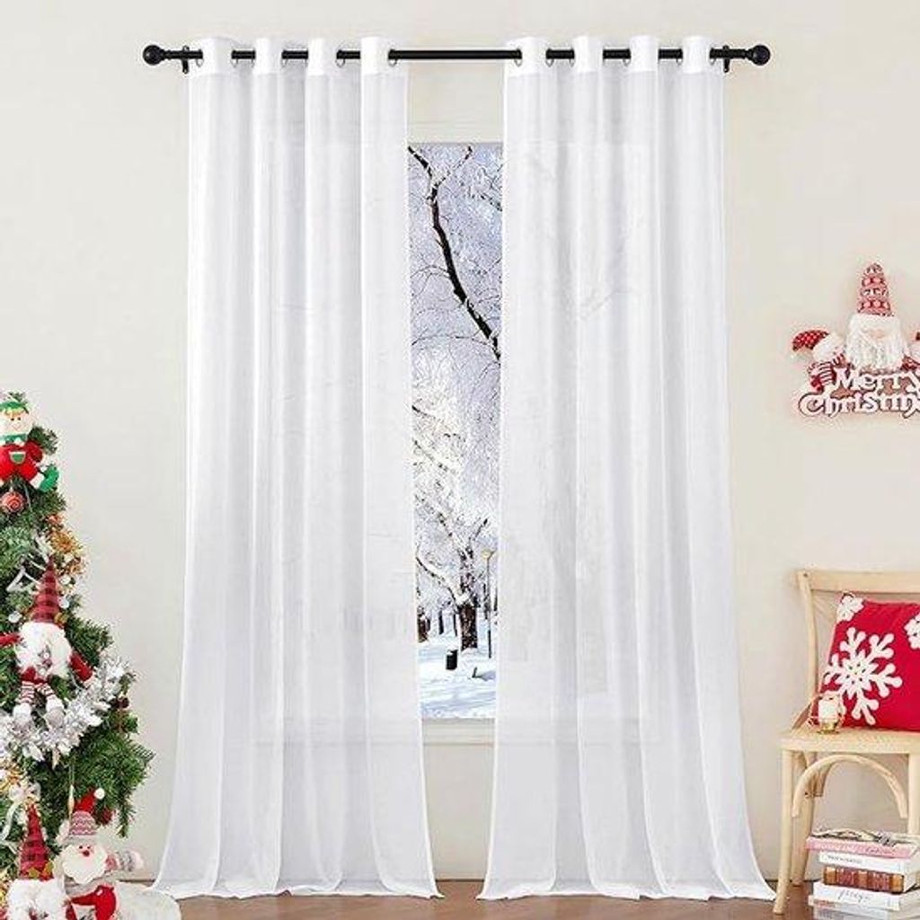 Dünne Vorhänge, Glatt, Elegant, 260x140 cm, Schlafzimmer, Wohnzimmer