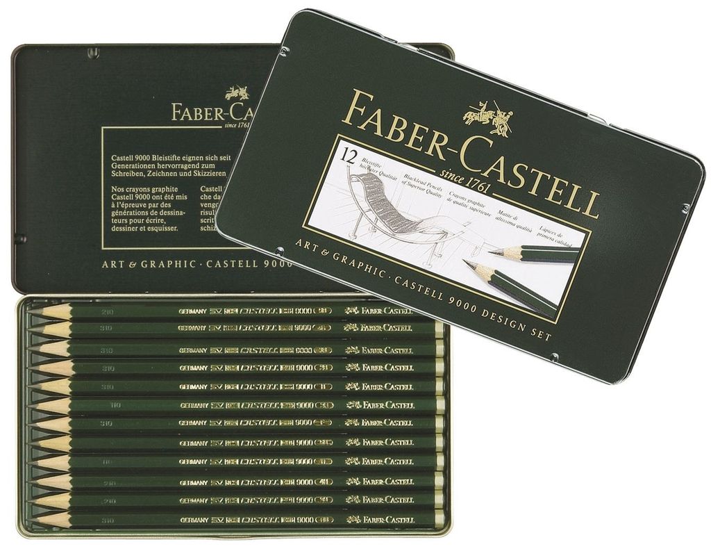 Faber-Castell 119064 Matita CASTELL® 9000 Set di disegni da Immagine del prodotto 