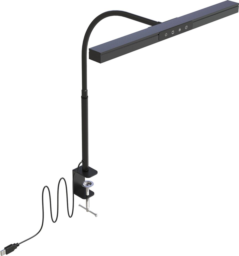 Schreibtischlampe LED 12W 40cm Klemmbar 3 Farbtemperaturen Produktbild 6