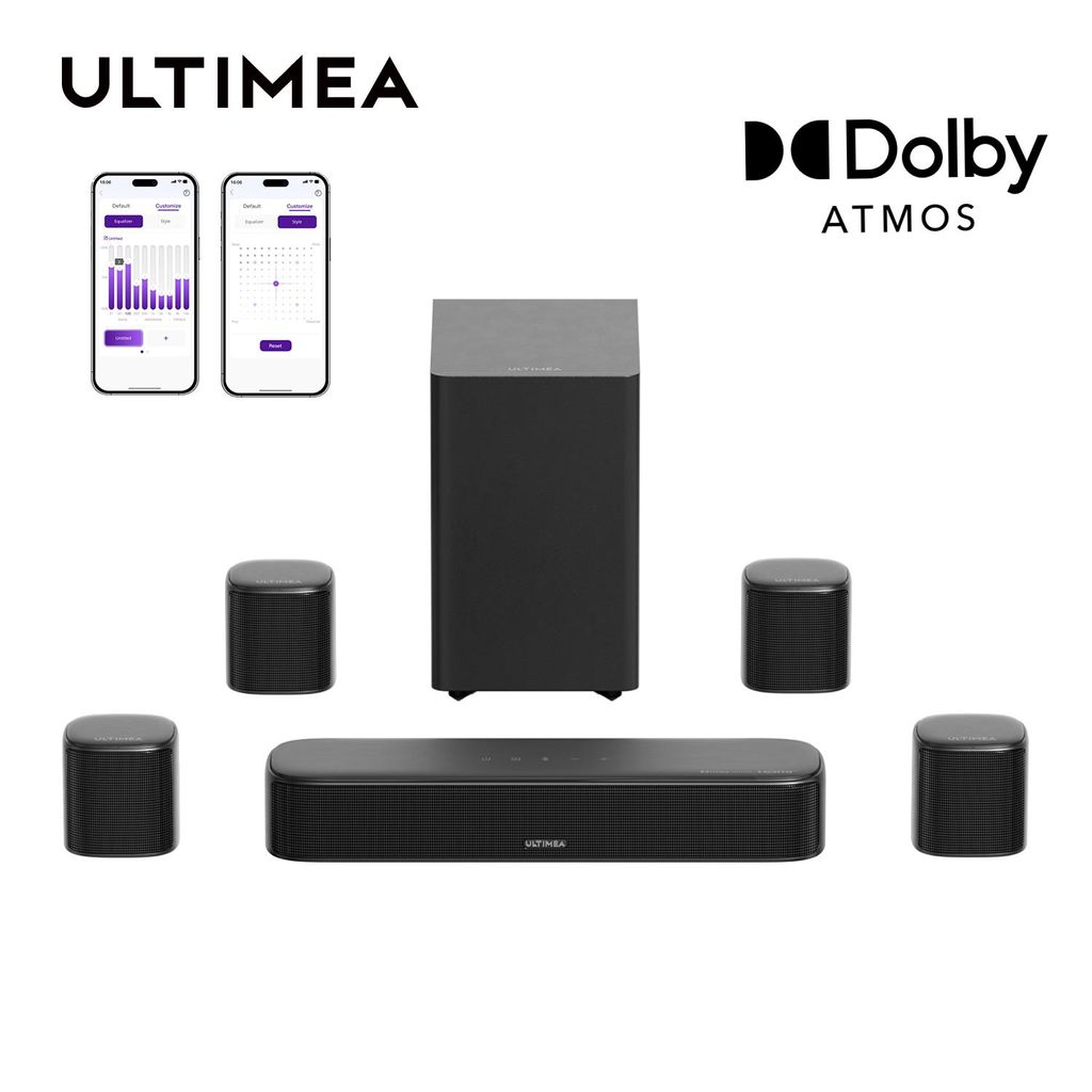 ULTIMEA 7.1ch Dolby Atmos Soundbar mit Subwoofer für TV, Produktbild 