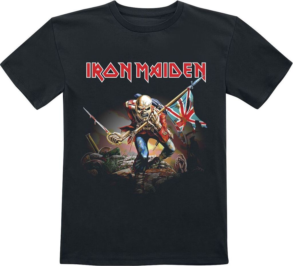 Iron Maiden T-Shirt Uni Kids - Trooper schwarz 164