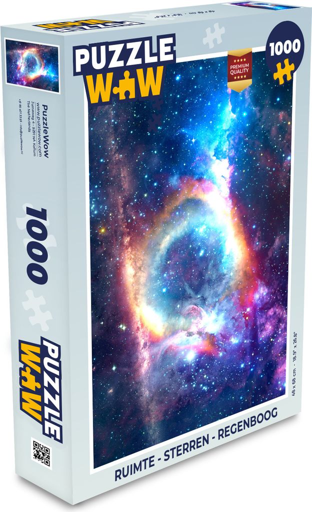 MuchoWow Puzzle 1000 Teile Weltraum - Sterne - Regenbogen - Spielzeug - Alt und Jung - Spiele - Puzzeln