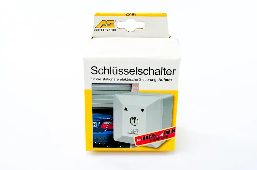 Interrupteur à clé Schellenberg 25101 apparent pour motorisation portail - 11