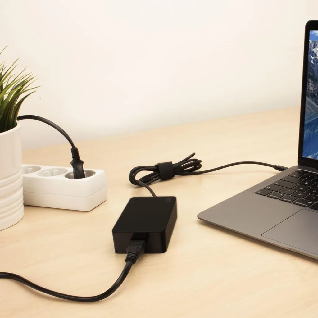 Chargeur PC portable 65W USB-C compact et puissant modèle extra plat - 17