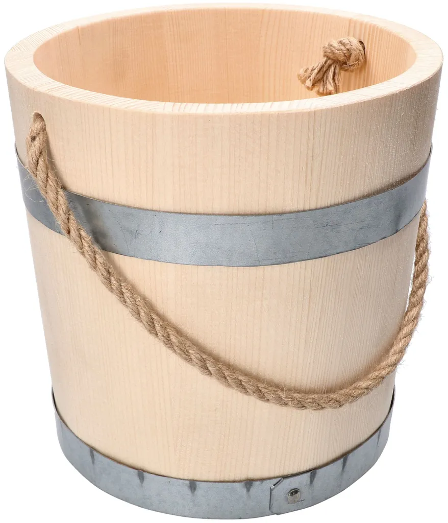 Seaux à fleurs en bois pour herbes aromatiques et déco style vintage