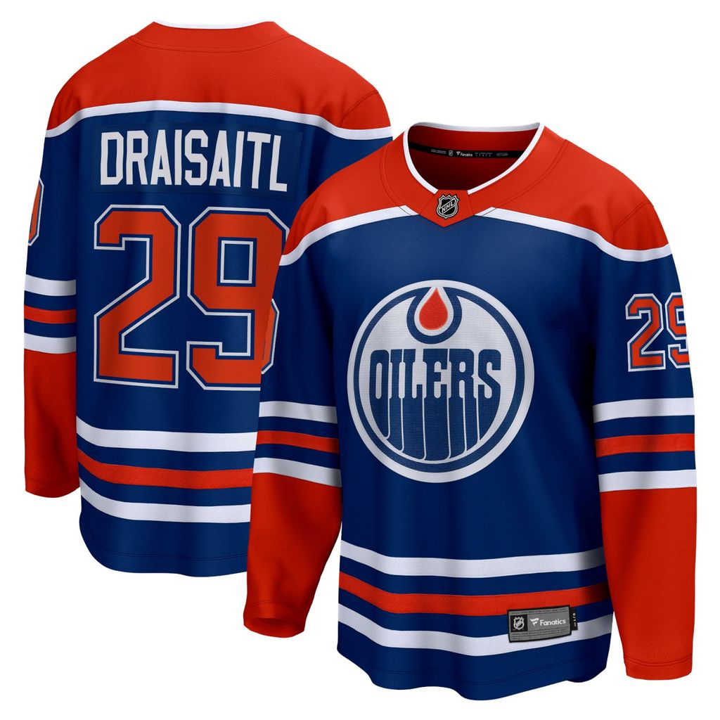 Dres domácí EDM D29 Leon Draisaitl Blue Breakaway Edmonton Image du produit 