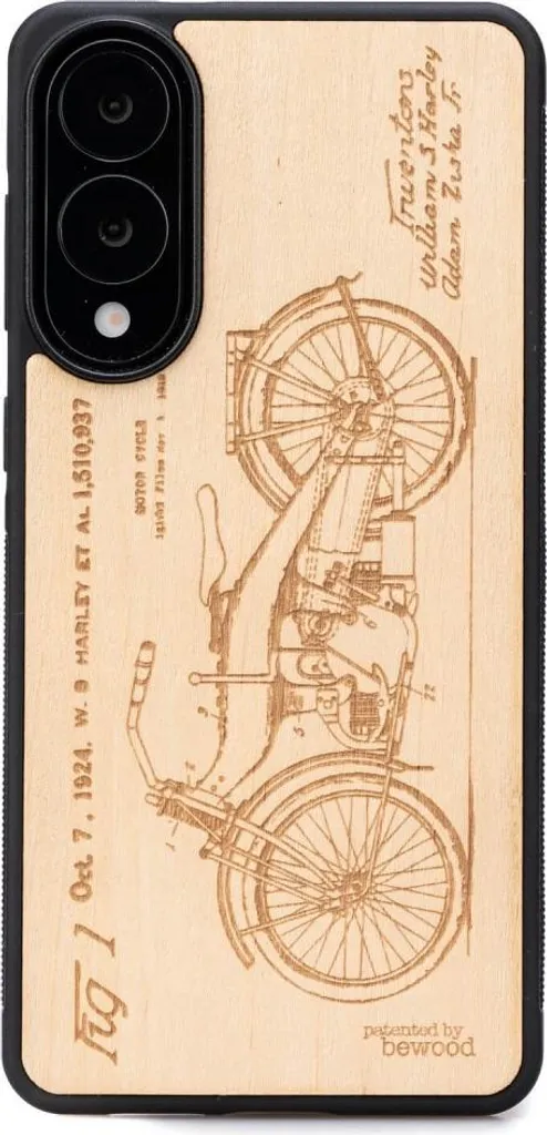 Cover Samsung S25 Edge in Legno Aniegre Bewood Harley Design Luxury