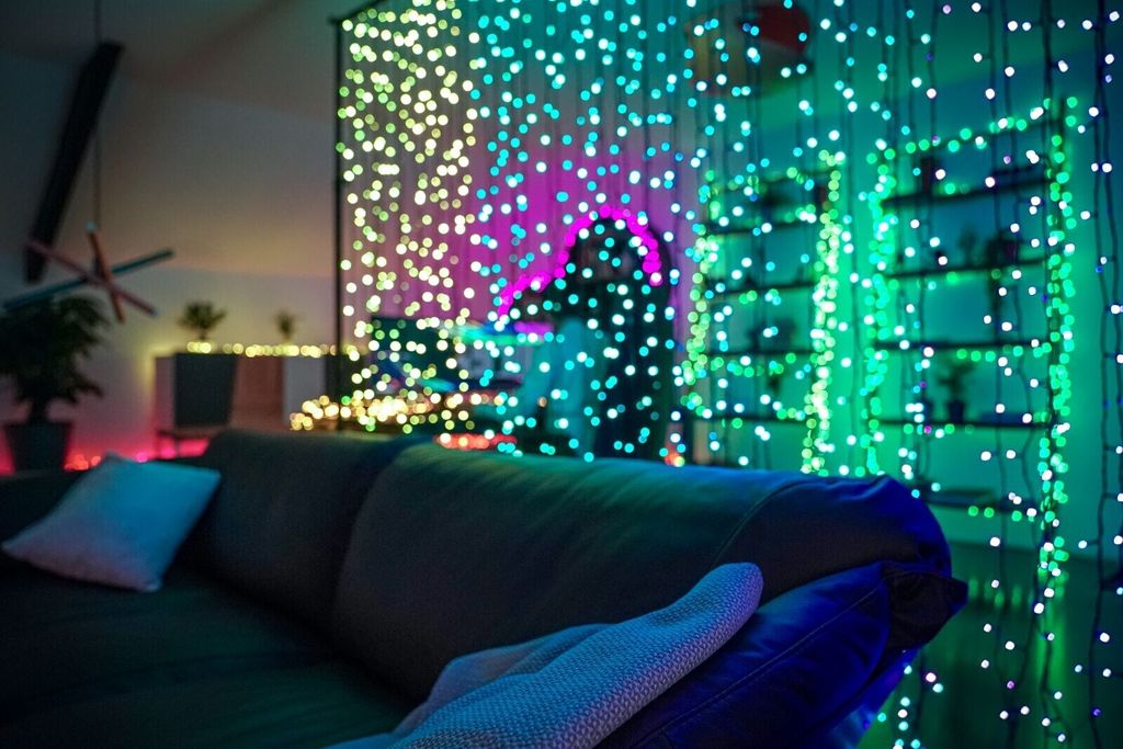 Twinkly Curtain 210 RGBW LED, kurtyna, przezroczysty Zdjęcie produktu 28