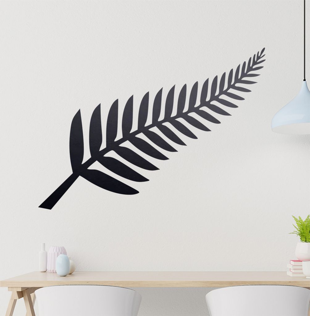 KIWISTAR Silberfarn Neuseeland Wandtattoo in 6 Größen - Wandaufkleber Wall Sticker - Dekoration, Küche, Wohnzimmer, Schlafzimmer, Badezimmer