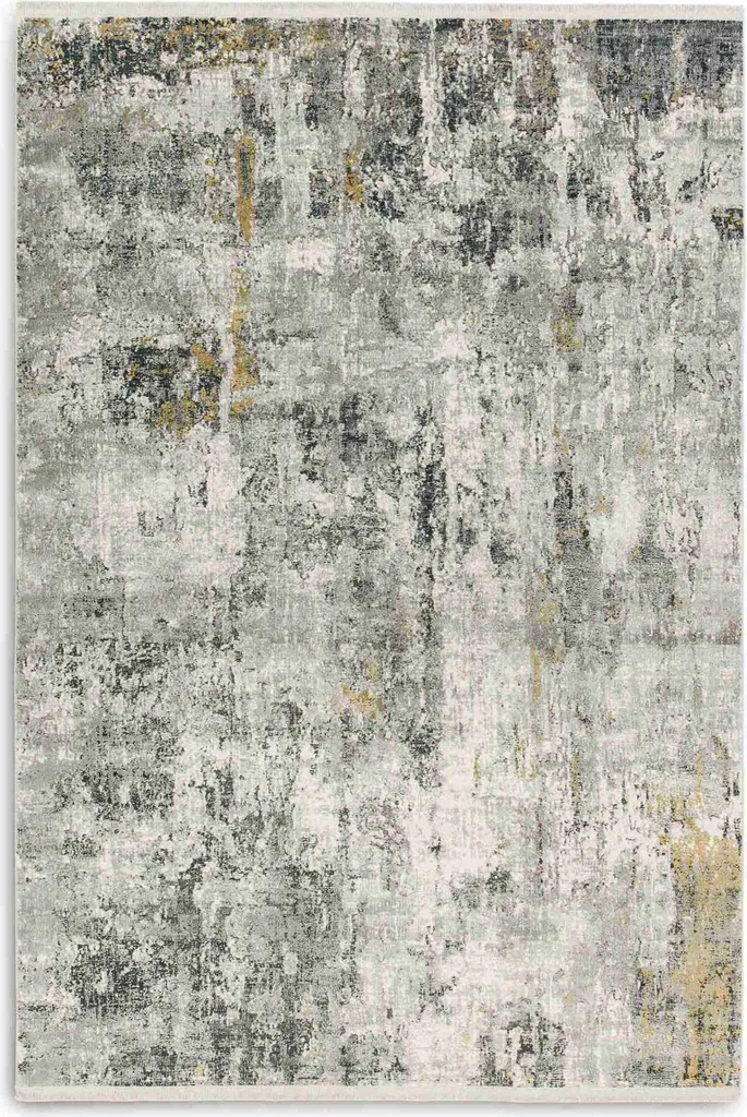 Tapis design motif All-over ASTRA Positano 80x150cm coloris anthracite