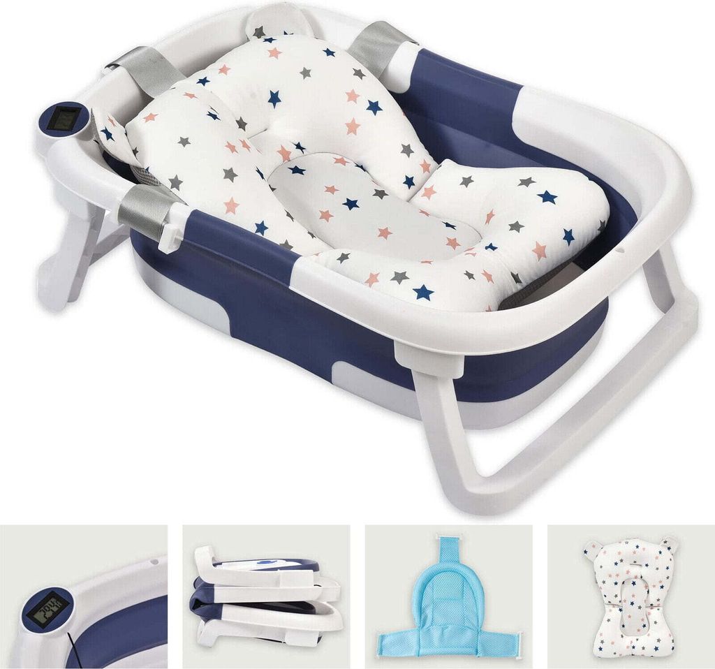 Baby Badewanne Faltbare Babybadewanne mit Thermometer, Produktbild 2