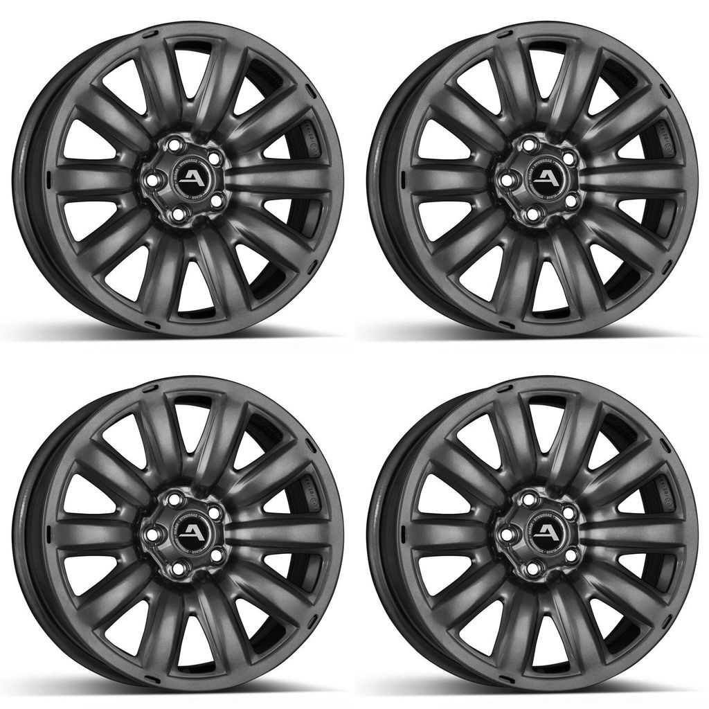 4x ALCAR HYBRIDRAD 06 grey 6x17 ET46 5x112 232802A kompatibel mit Skoda OCTAVIA OCTAVIA Combi OCTAVIA Scout