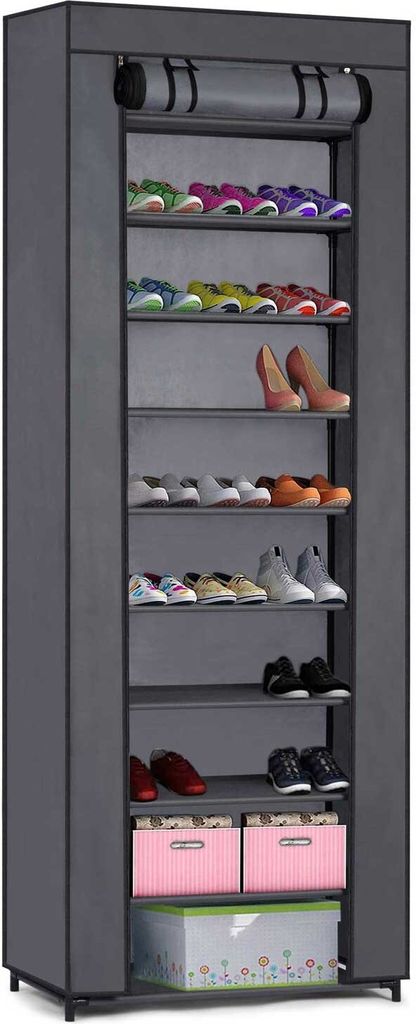 Massido Textilschuhschrank – Graphit Produktbild 