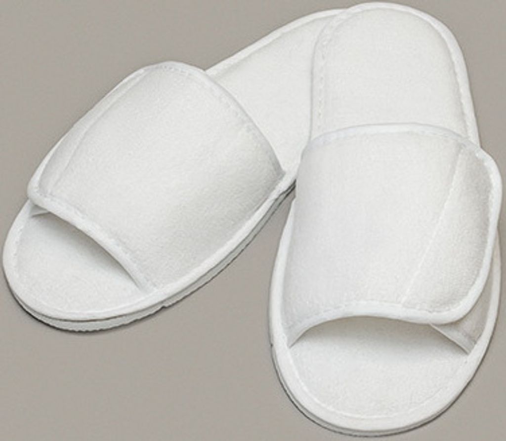 Towel City Open Toe Slipper With Hook And Loop Fastening Produktbild 