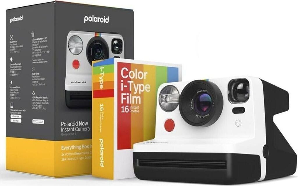 Polaroid Now Gen 2 E-box Black & White Sofortbildkamera Produktbild 