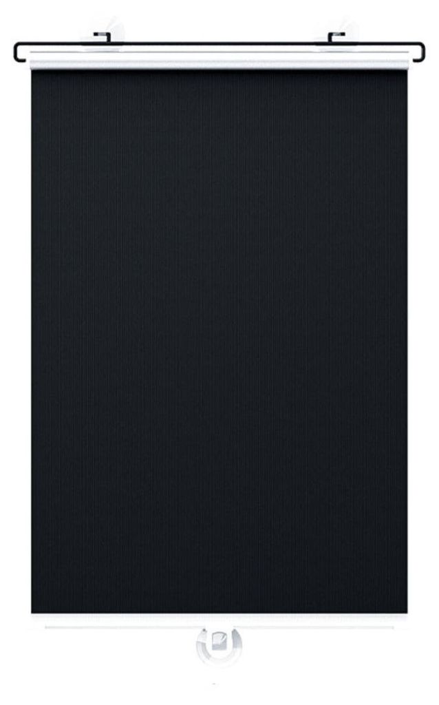 INF Ohne-Bohren Saugnapf-Rollo 58x125cm - Schwarz, 99% Produktbild 