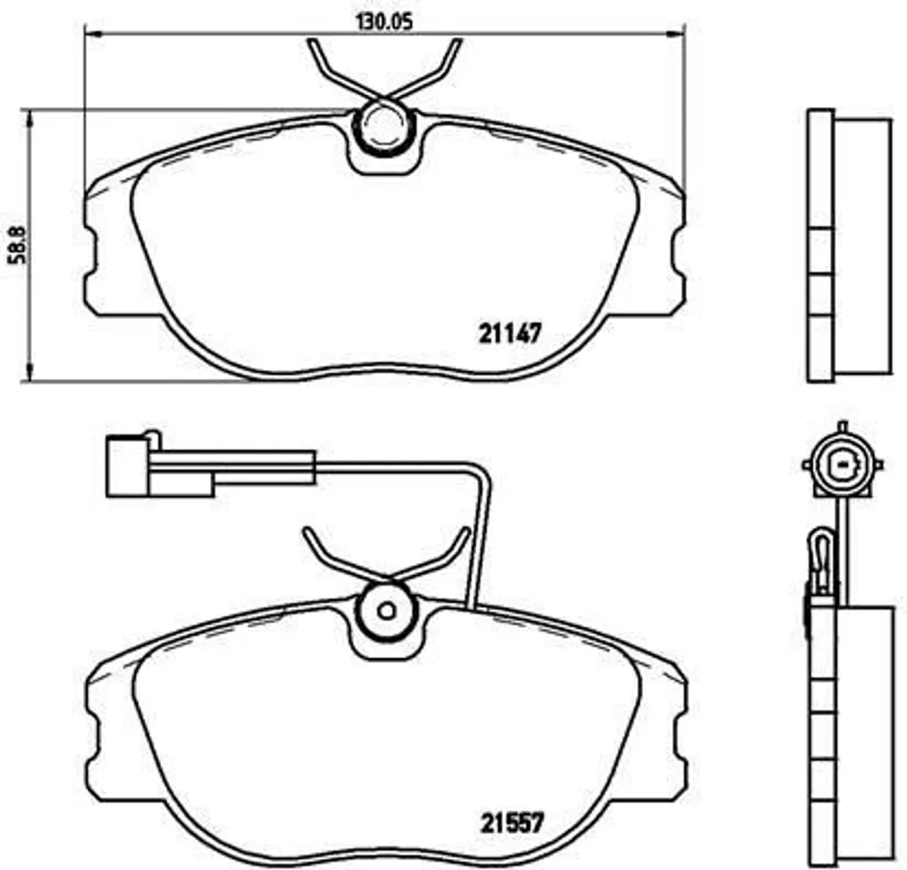 Plaquettes de frein avant Brembo P 23 043 série 167 haute qualité