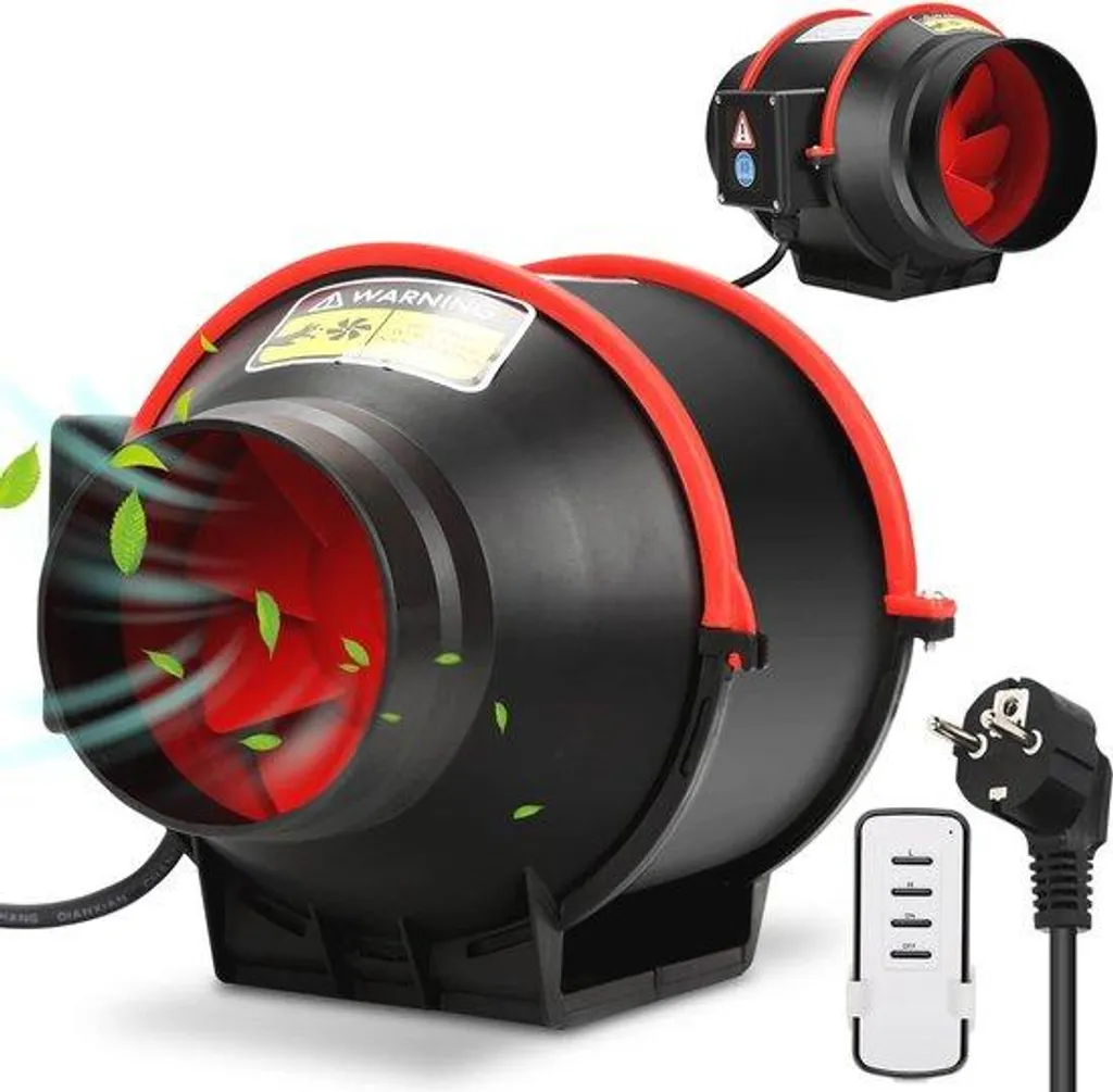 Extracteur d'air silencieux 100mm pour cuisine et salle de bains pro