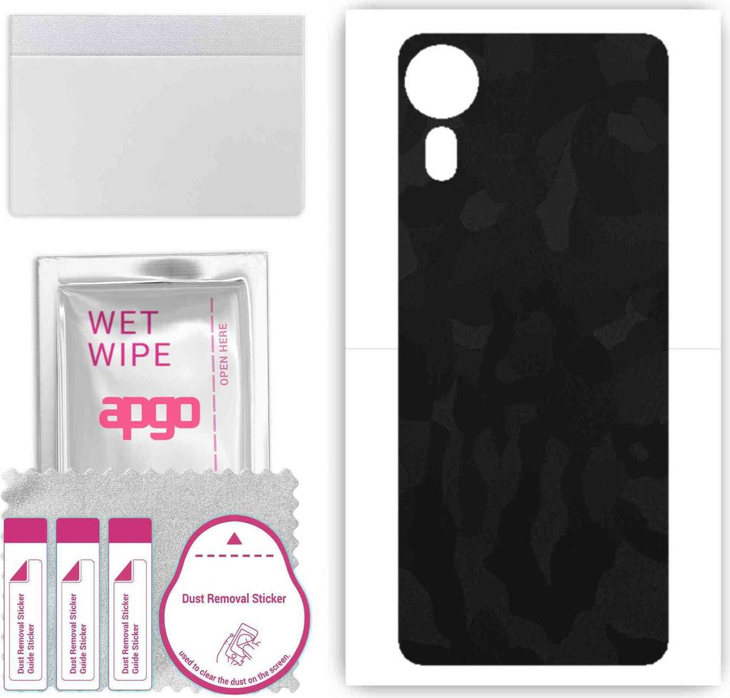 apgo Rückseite Schutzfolie, Skin, kompatibel mit Samsung Galaxy XCover 5, Hinten Displayschutzfolie aus Vinylfolie, kratzfest, einfache Montage - ...