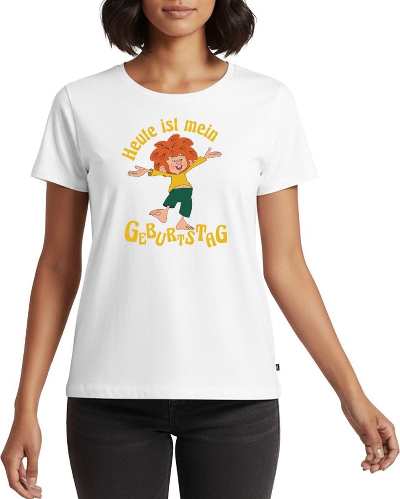 Spreadshirt Pumuckl Mit Spruch Heute ist Mein Geburtstag Frauen Premium T-Shirt, XXL, Weiß