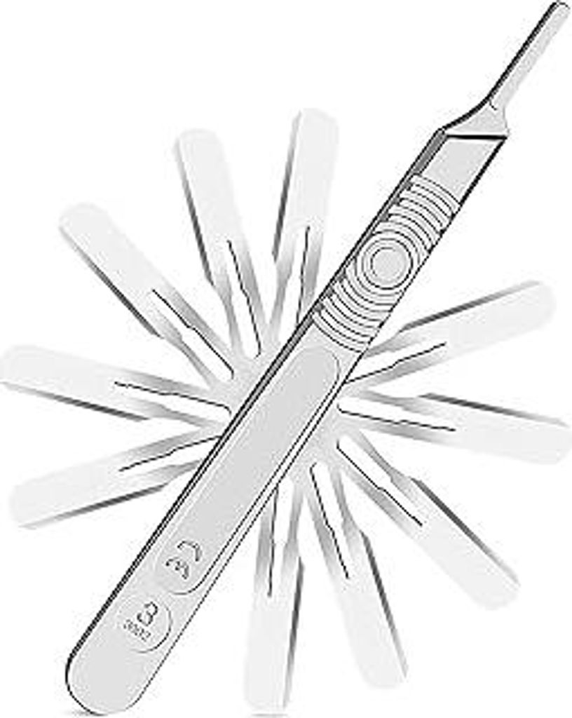 Dermaplaning Skalpell Gesicht, Kosmetex Klingen/Blade für Gesichtshaarentfernung (Komplett-Set)