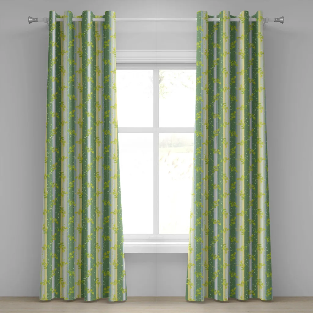 Tenda Facile Stiratura ABAKUHAUS 280x245 Giallo Verde Mimosa