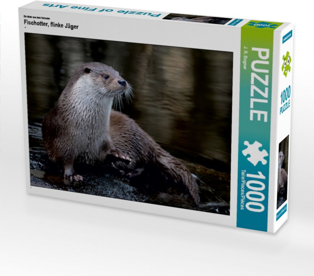 Calvendo Ein Motiv aus dem Kalender Fischotter, flinke Jäger 1000 Teile Puzzle quer 640x480mm, R. Bogner J.; 7339890