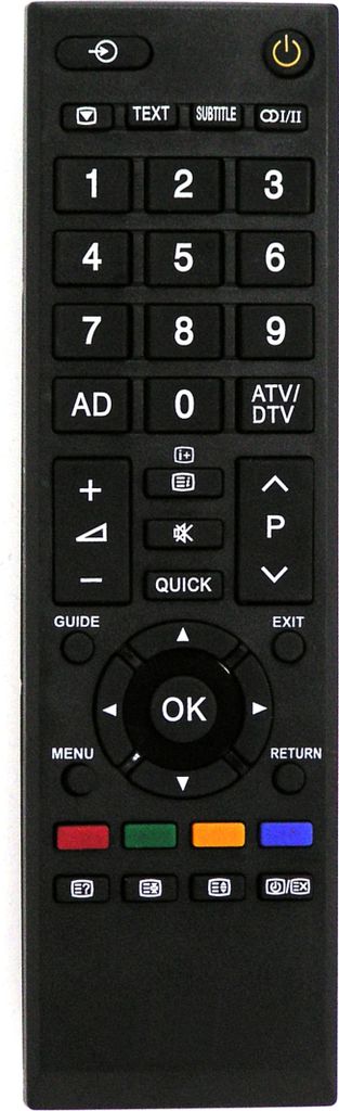 Ersatz Fernbedienung für Toshiba TV 26SL738B | 26SL738F | 26SL738G |