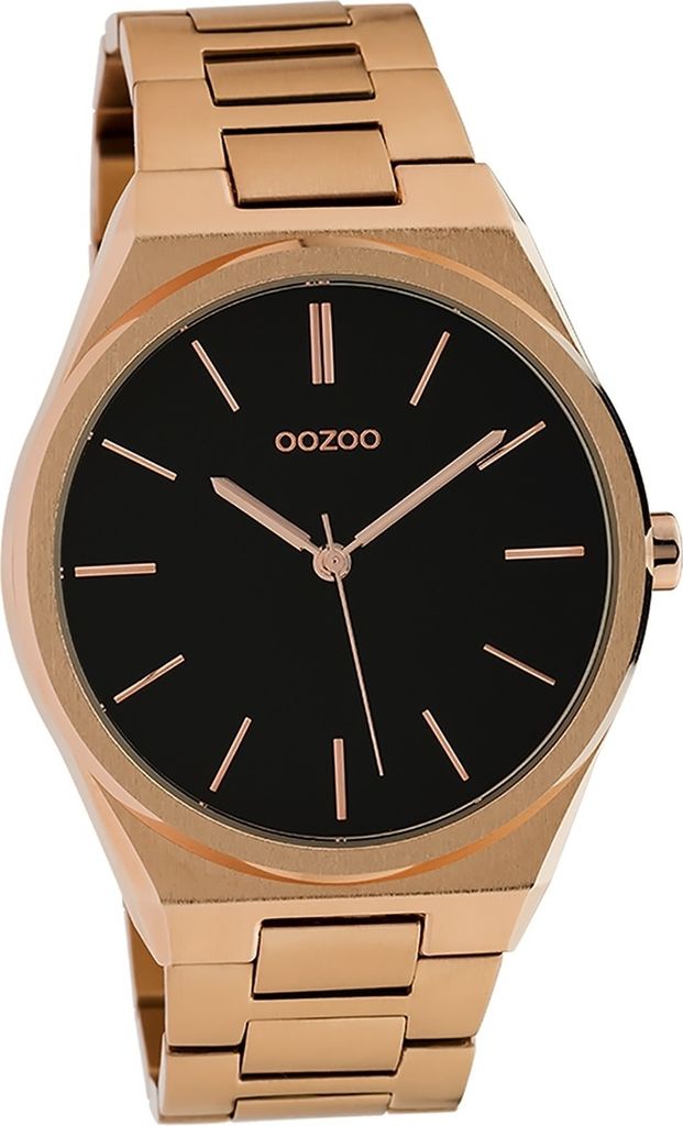 Oozoo Metall Damen-Herren Uhr Analog Armband rosegold Vintage Series D2UOC10338