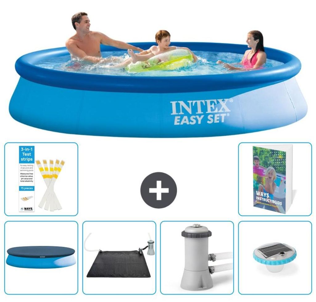Easy Set Pool Rund - 366x76 cm - 7-teilig S154