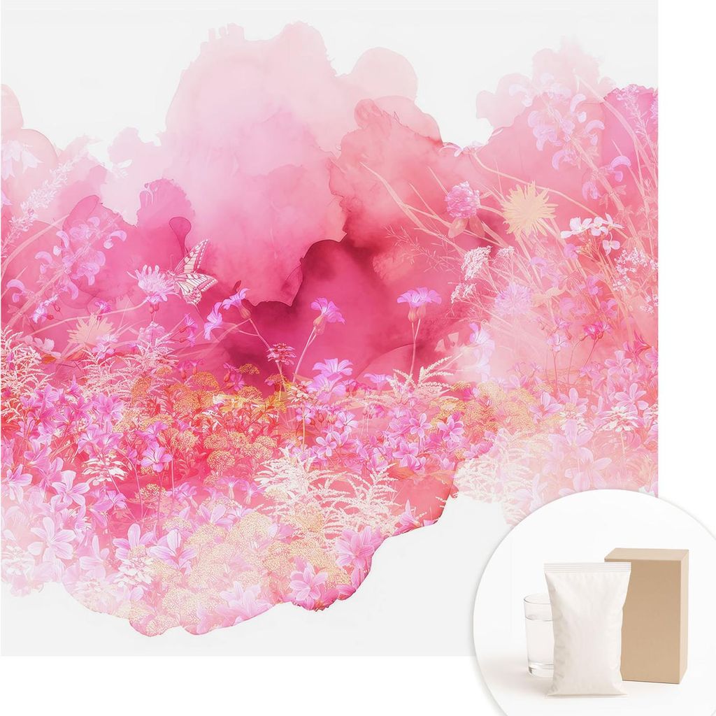 Fototapete - Wandbilder für Wohnzimmer - 250x250 cm - Dekorative Wandfolie - Modernes Design für Wanddekoration - Tapeten für Innenräume - Blum...