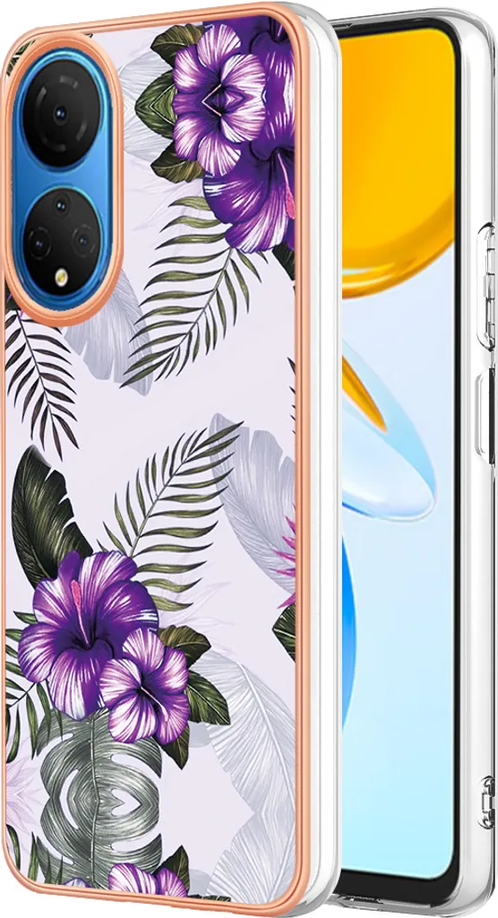 Cover Honor X7 Viola Antiurto - Custodia Silicone Fantasia Trendy