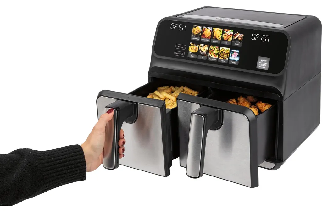 Friteuse double compartiment 8L pour cuisiner deux plats simultanément - 15