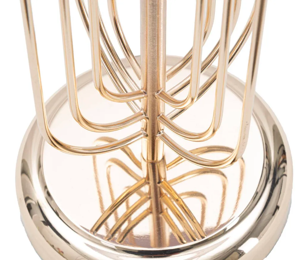 Lampe Krista Or Rose Mauro Ferretti Ø 33 cm Chic avec Douille E27 - 4
