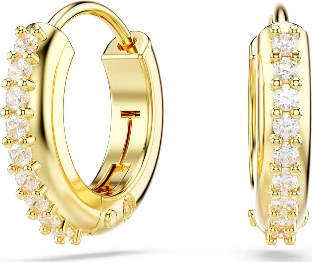 Swarovski Creolen Damen Matrix Swarovski® Zirkonia Gold-Ton Produktbild 