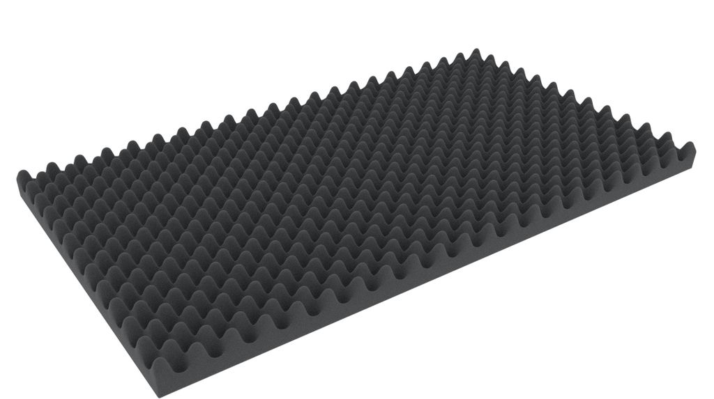 Noppenschaumstoff Einlage 1000x500x60 mm für Transport & Dämmung