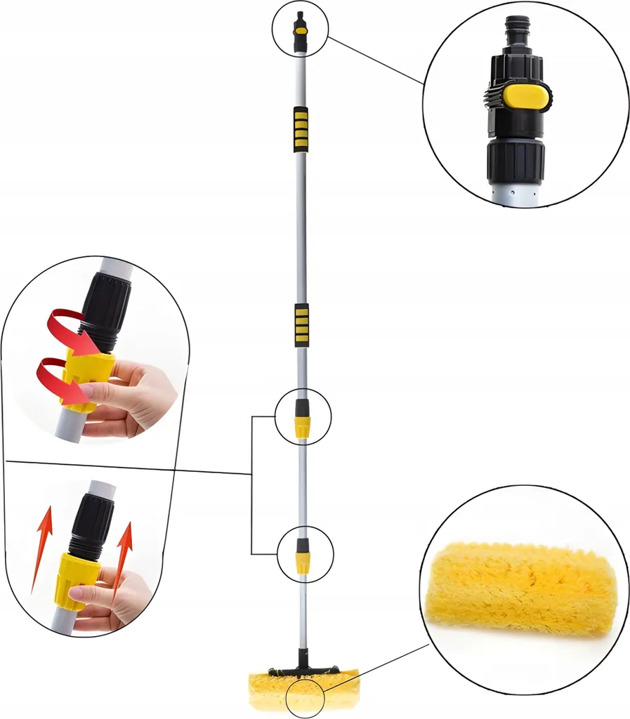 Brosse de lavage pour toit de SUV et utilitaire, extension 152 cm - 14