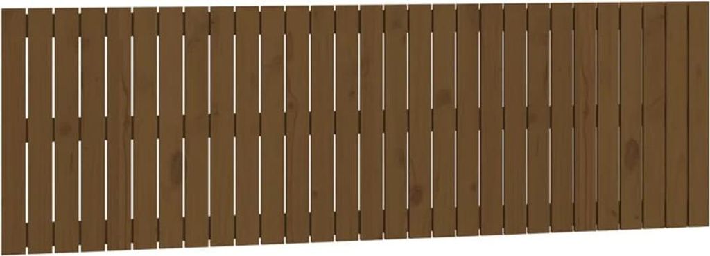 vidaXL Wand-Kopfteil Honigbraun 185x3x60 cm Massivholz Kiefer