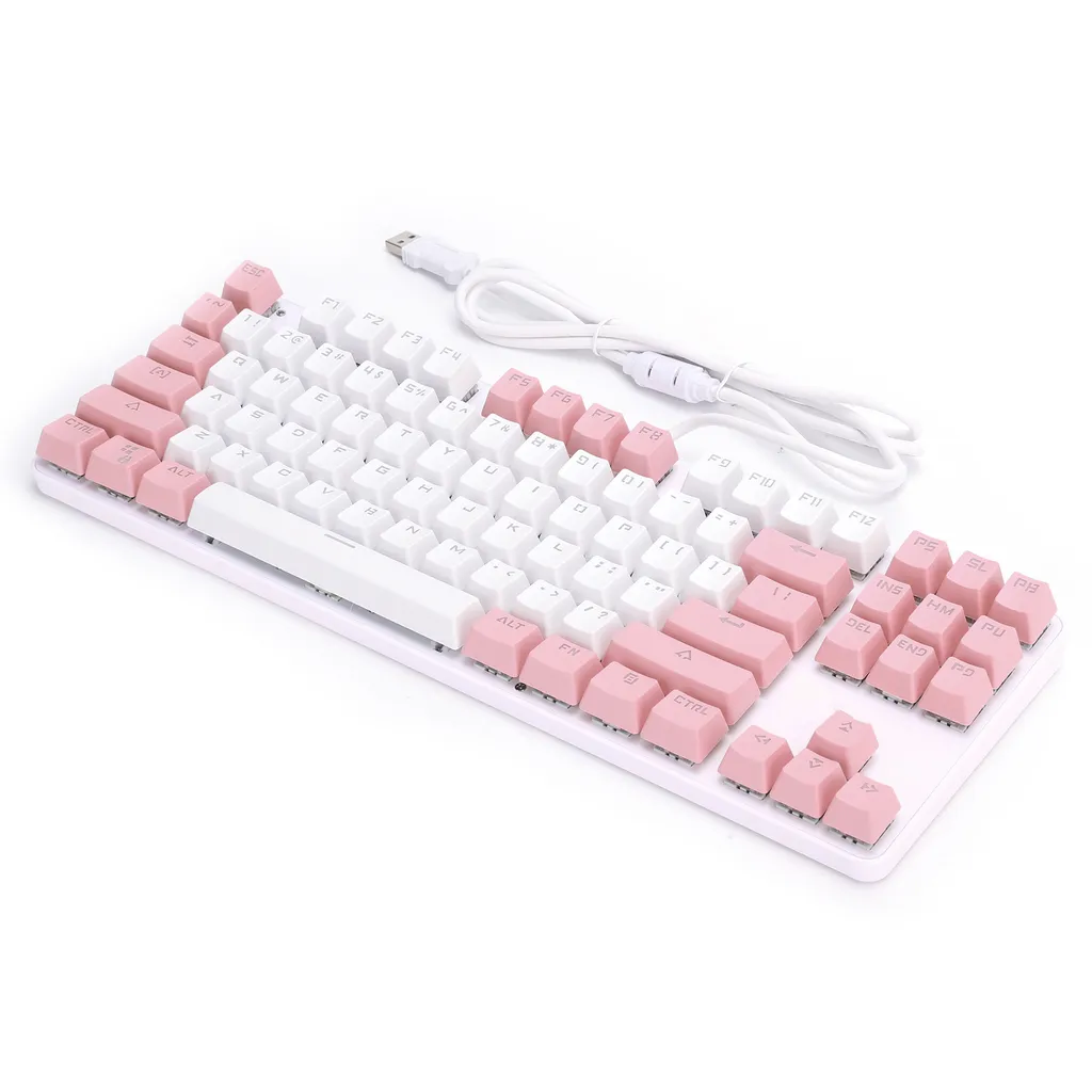 Clavier mécanique rétroéclairé 87 touches format compact anti-ghosting