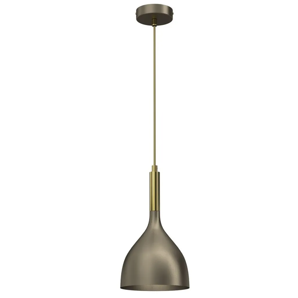 Luminaire suspendu design Noak en métal doré 110cm pour salon chic