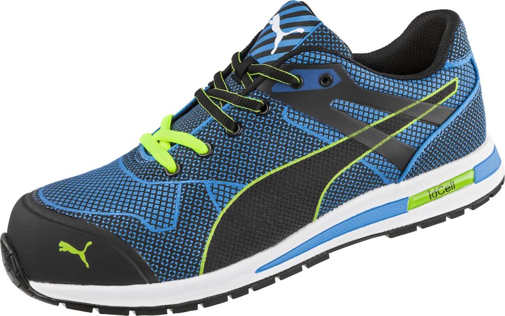 PUMA Herren S1P Sicherheitsschuhe "BLAZE KNIT LOW" URBAN PROTECT blau Größe 40