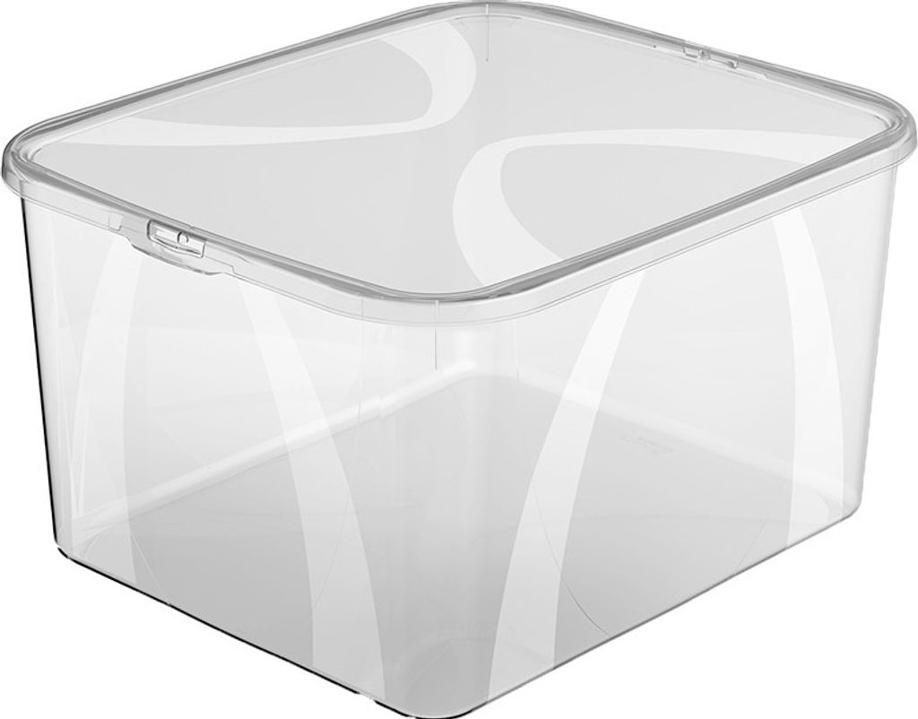 Box 25 l mit Deckel LONA, Farbe:Transparent