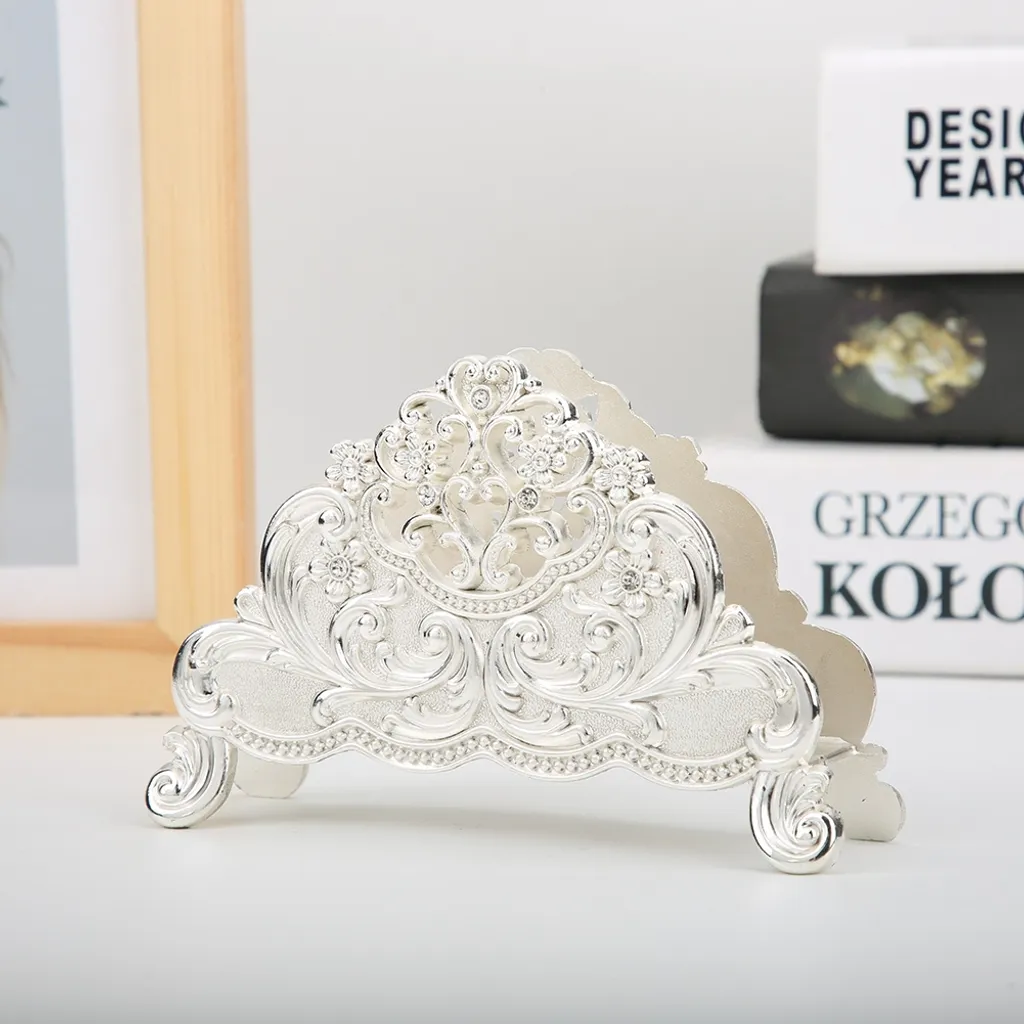 Supporto dell'asciugamano di carta, supporto del tovagliolo di carta, cremagliera di stoccaggio del fazzoletto, cremagliera del fazzoletto da tavolino, decorazione della tavola