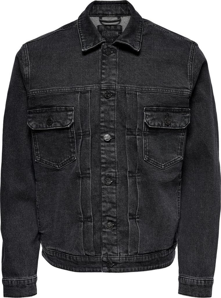 ONLY & SONS Jeansjacke LED ZEPPELIN Denim Shacket ONSBART Größe: L