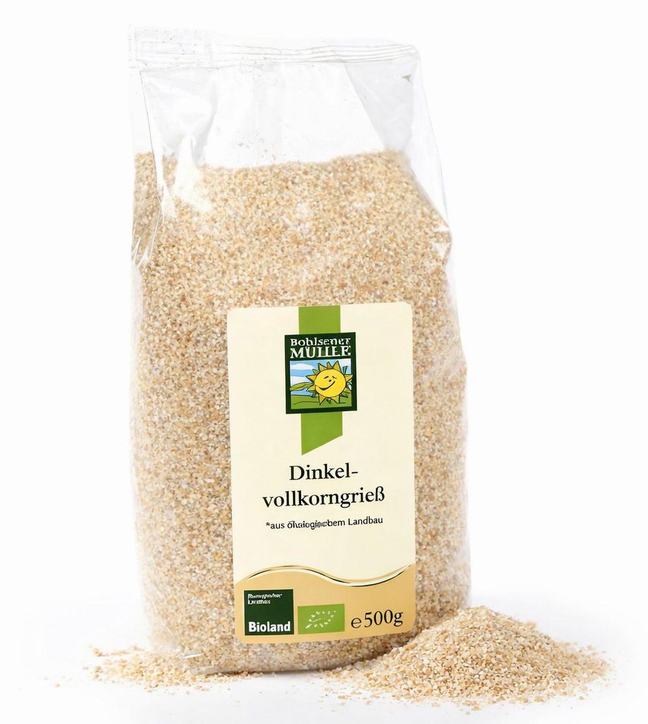 Bohlsener Mühle  Dinkelvollkorngrieß Produktbild 