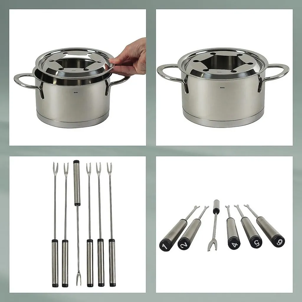 Set per Fonduta Kela Cailin 10 pz - Il Meglio per Carne e Formaggio - 7