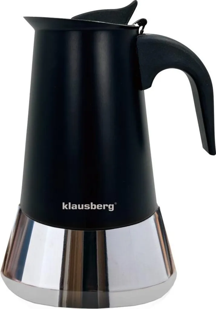 Moka Klausberg KB-7845 in Acciaio Inox 6 Tazze 300ml per Induzione