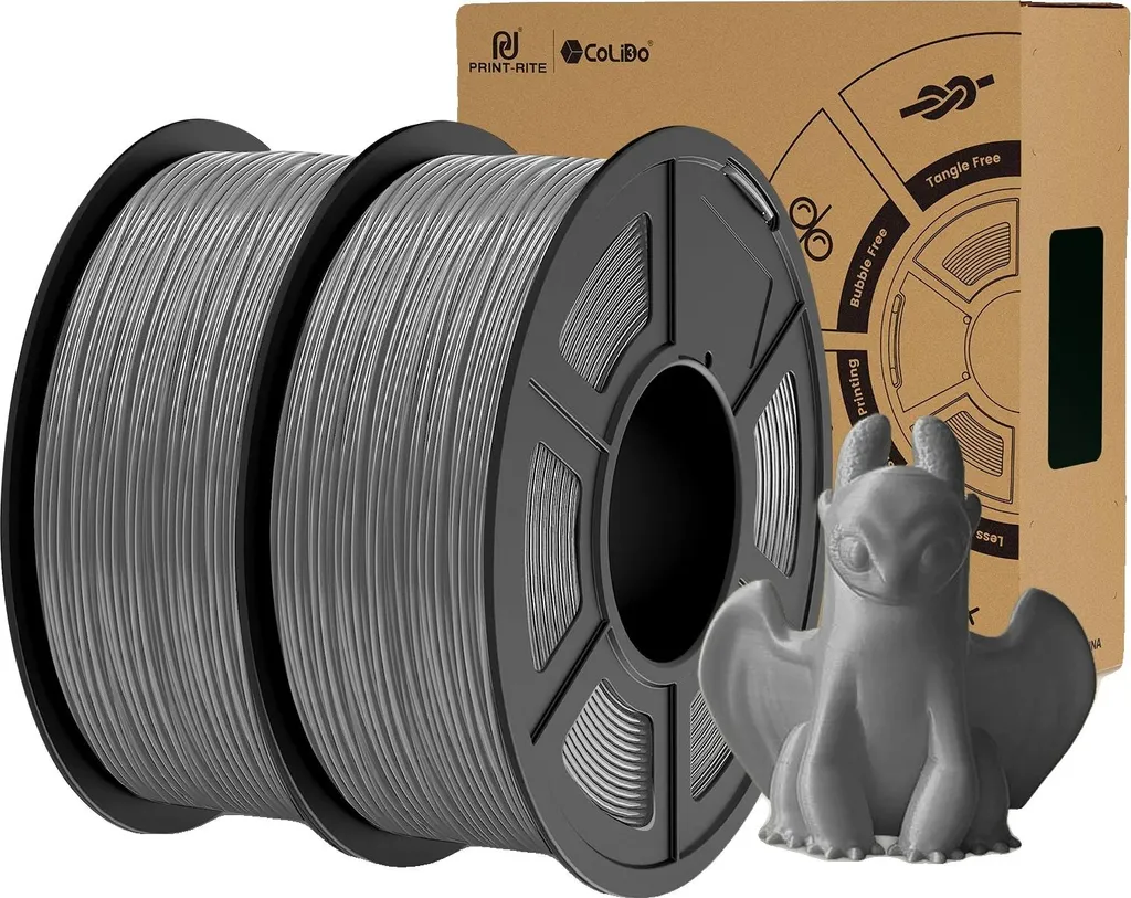 Filamento 3D Flessibile TPU Grigio 1.75mm 2kg | Stampa Gomma 3D