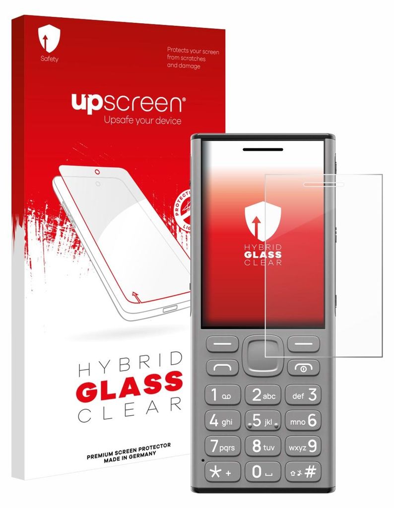 upscreen Schutzglas für Nokia 130 Music Schutzfolie Panzer Folie Glas Display Schutz klar